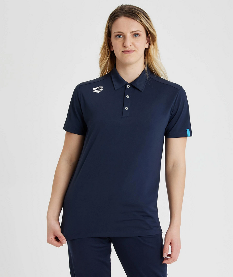 Arena Team Polo Shirt Solid Black