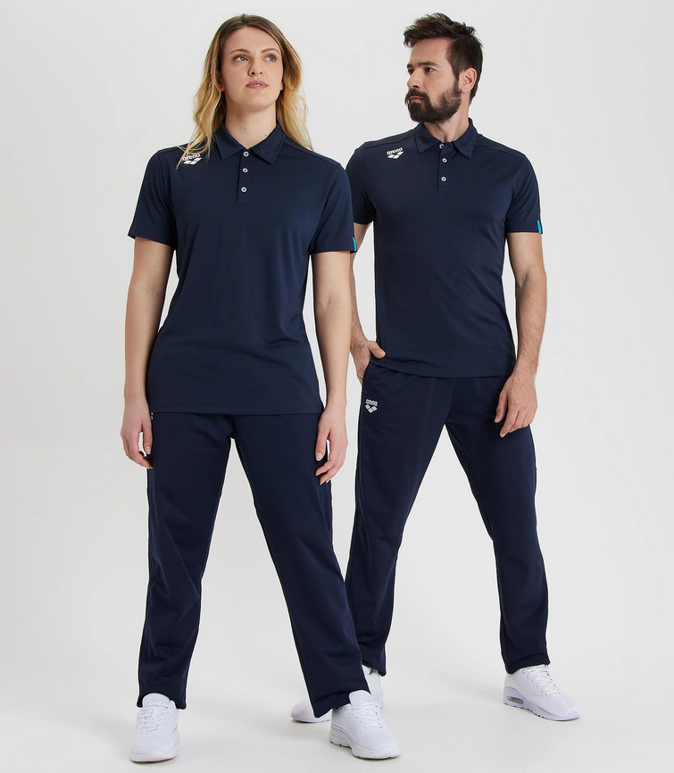 Arena Team Polo Shirt Solid Black