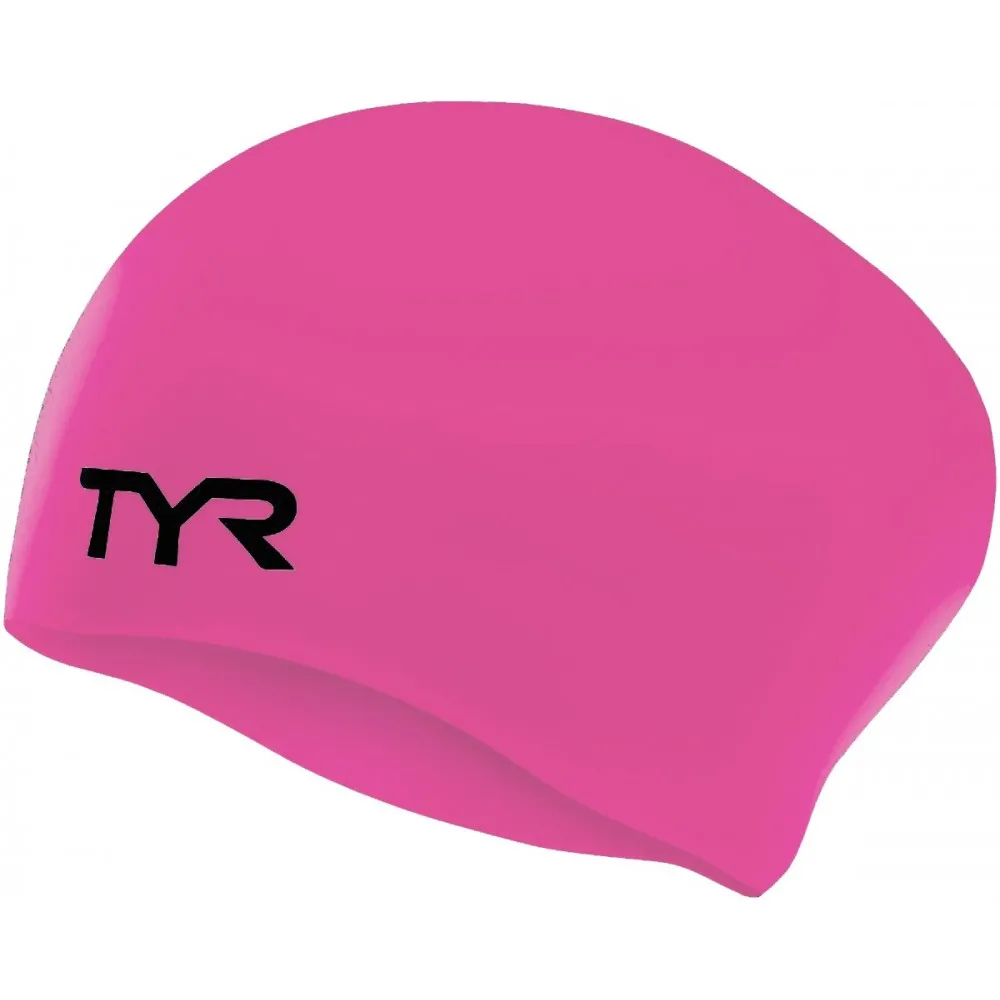 TYR Long Hair Wrinkle-Free Swim Cap