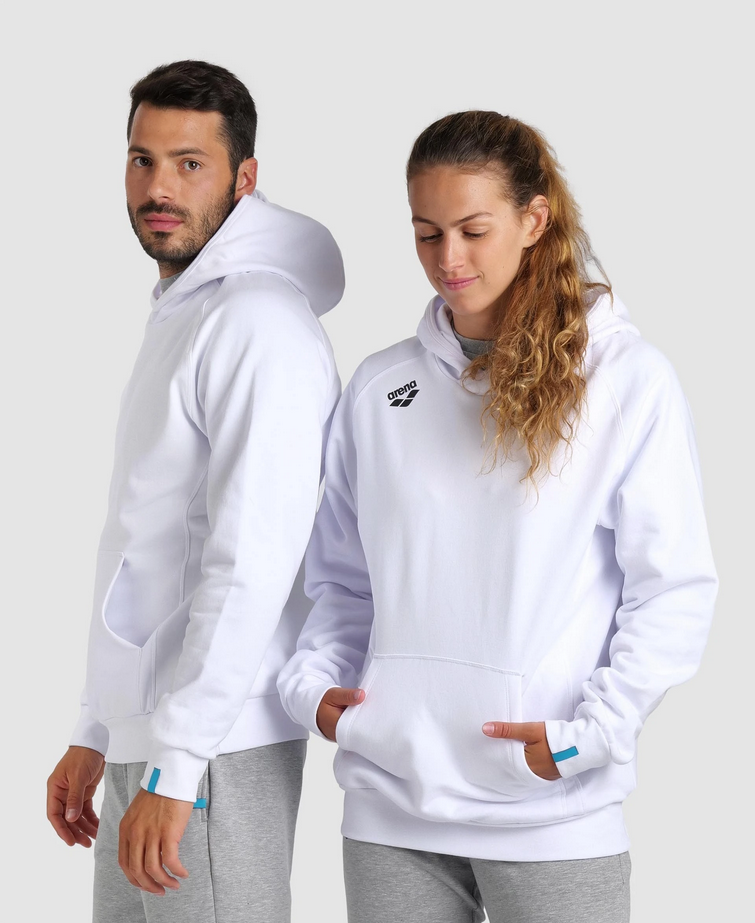 Arena Team Hooded Sweat Panel White