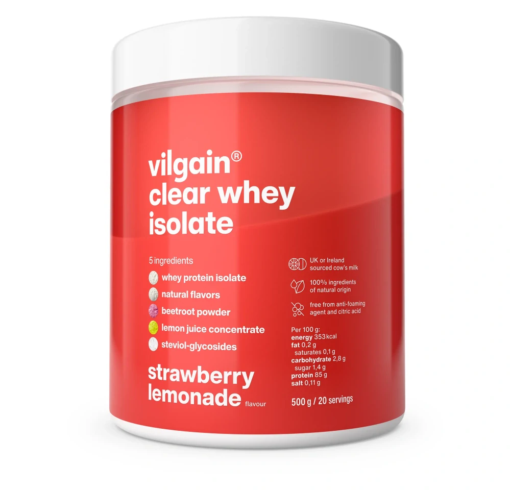 Vilgain Clear Whey Isolate Jahodová limonáda