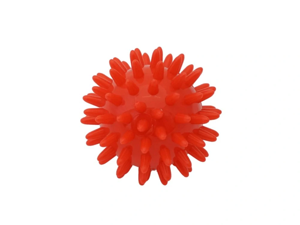 KINE-MAX MASÁŽNÍ MÍČEK JEŽEK 6CM - ČERVENÝ