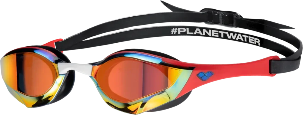 Arena Cobra Edge Swipe Mirror Goggles RED