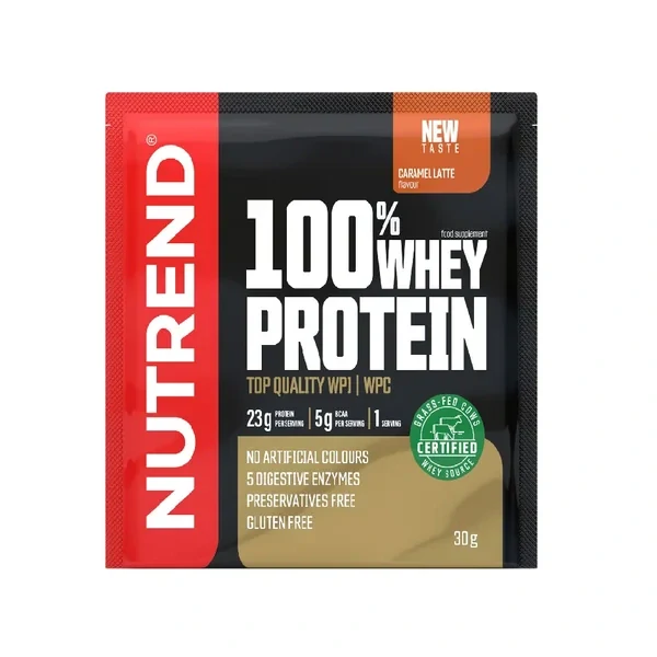 Nutrend Grass-Fed 100% Whey Protein - Karamelové Latté 30g
