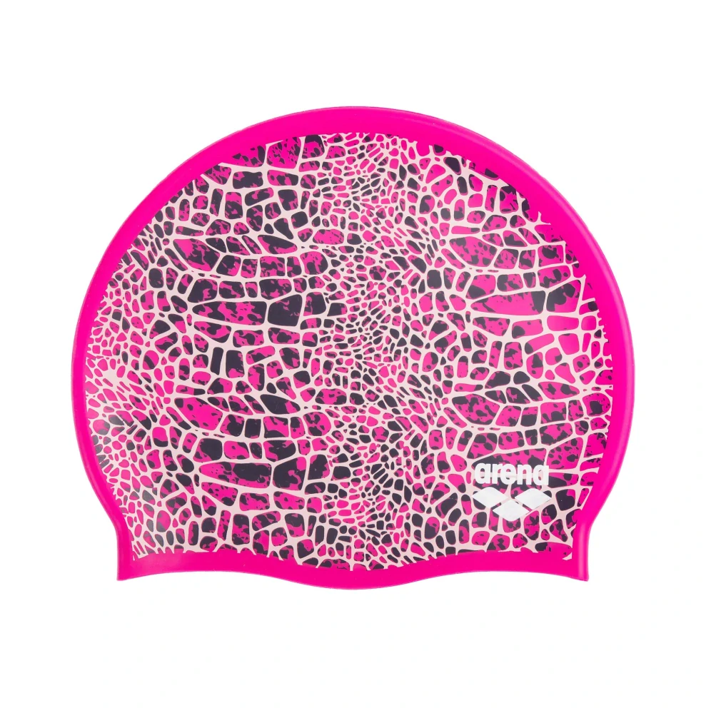 Arena Snakeskin Flat silicone Cap Pink