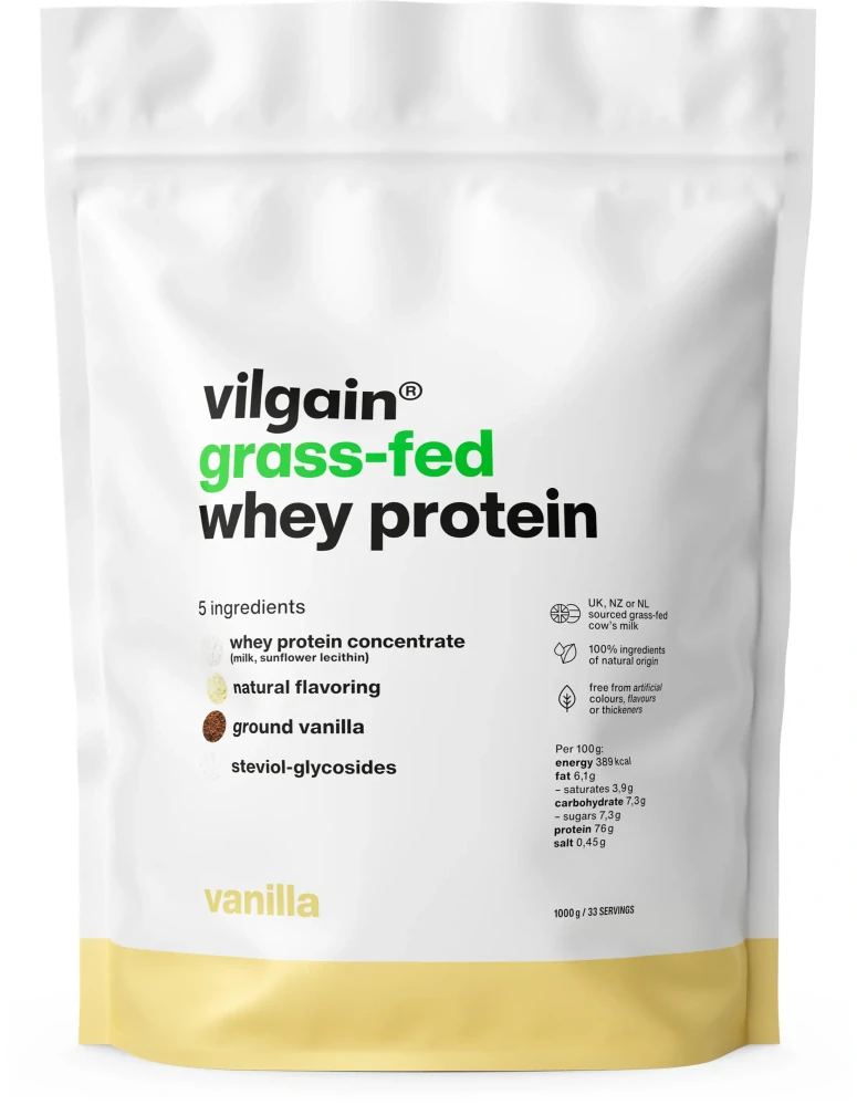 Vilgain Grass-Fed Whey Protein Vanilka
