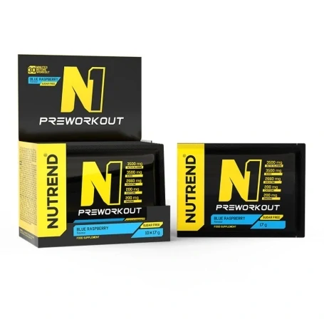 Nutrend N1 Preworkout - modrá malina 17g