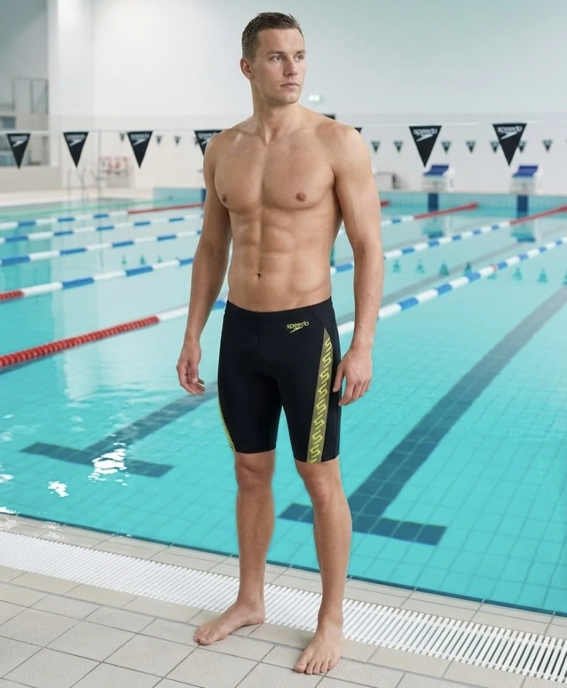 Speedo Monogram Jammer - Fast Green/Yellow