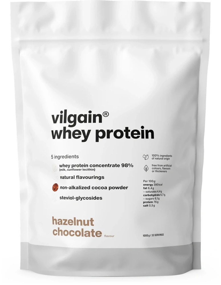 Vilgain Whey Protein Čokoláda a lískový oříšek