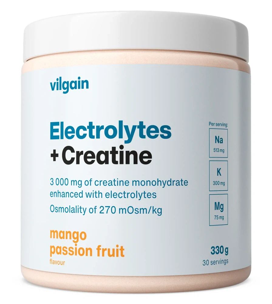 Elektrolyty + Kreatin – 330 g / Mango a passion fruit
