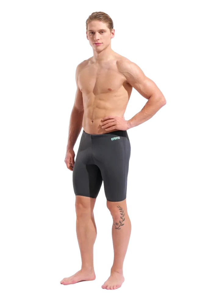 Arena Team Swim Jammer Solid - Asphalt/Water