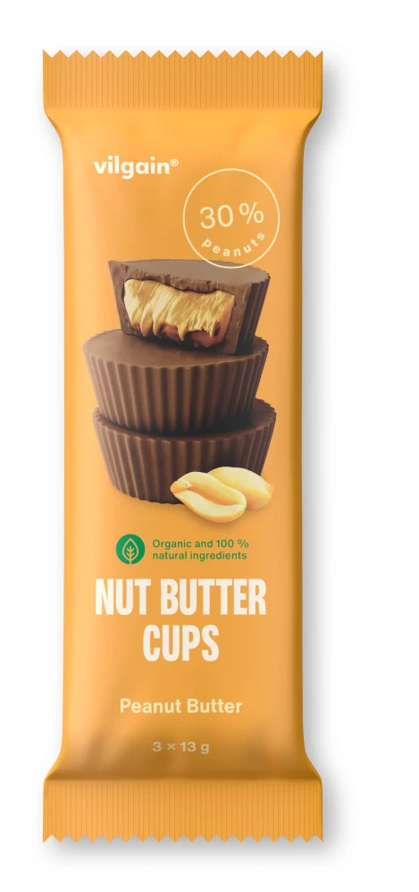 Vilgain Organic Nut Butter Cups - arašídové máslo