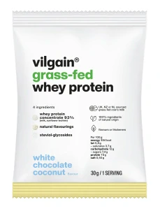 Vilgain Grass-Fed Whey Protein Bílá čokoláda a kokos 30g