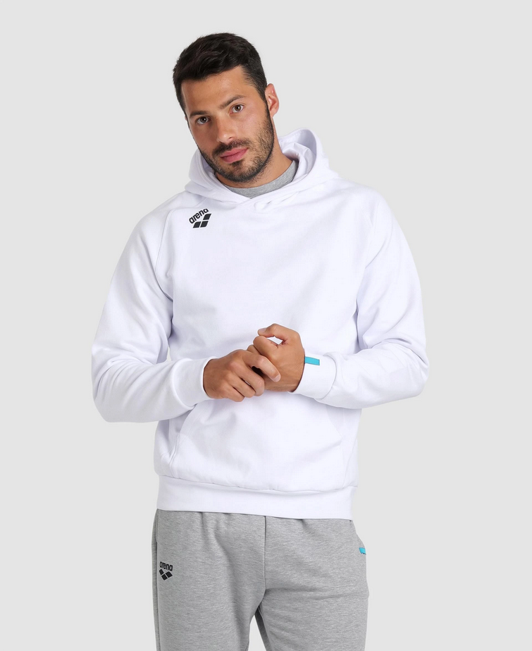 Arena Team Hooded Sweat Panel White