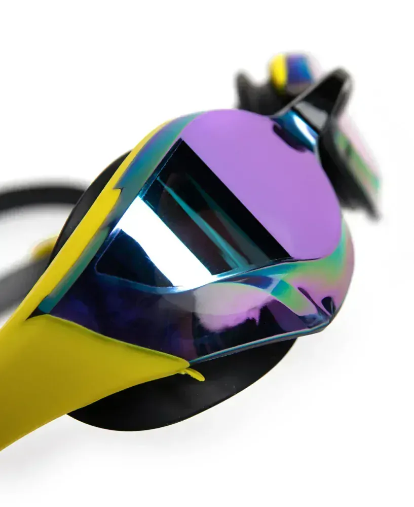 Arena Cobra Edge Swipe Mirror Goggles YELLOW - EMERALD - AQUA