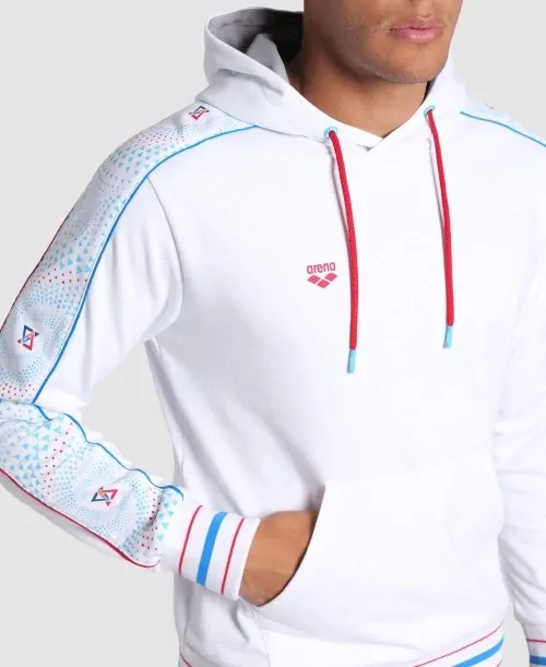 Arena Fireflow Hooded Sweat White