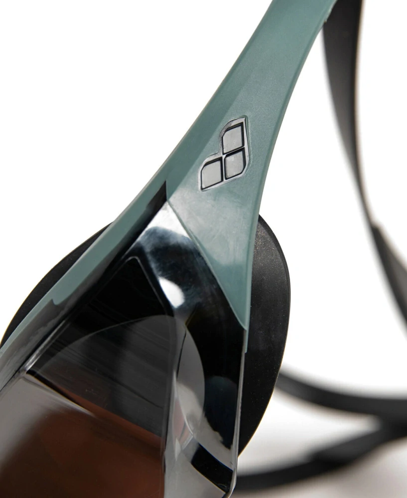 Arena Cobra Edge Swipe Mirror Goggles Green