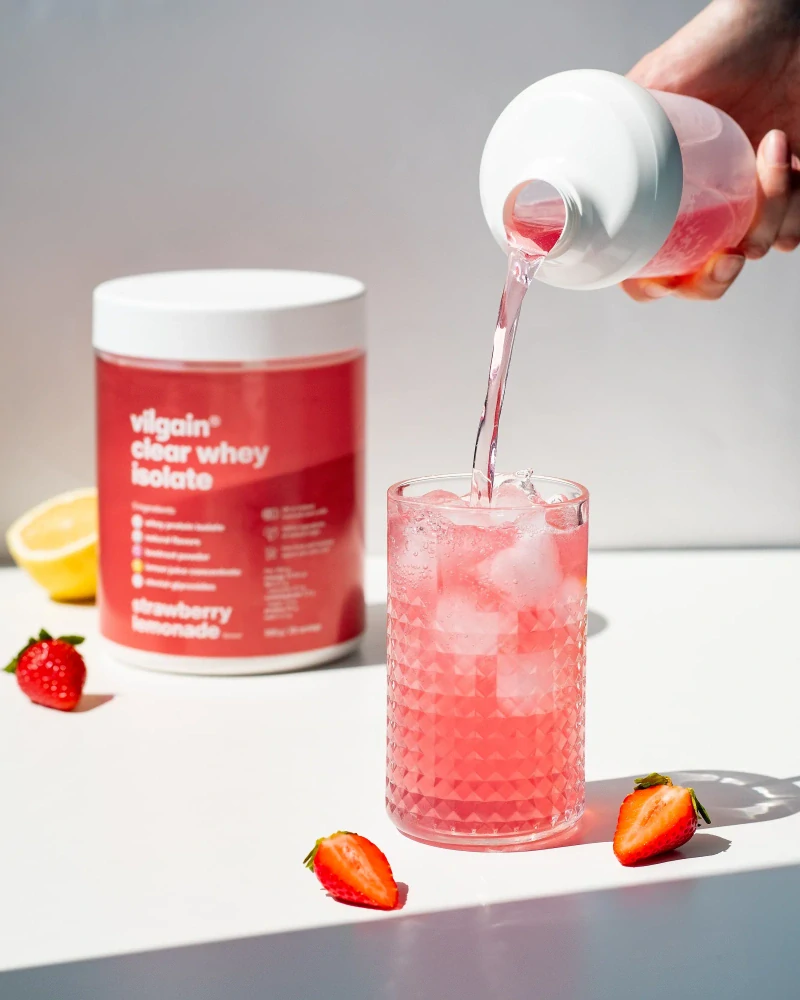Vilgain Clear Whey Isolate Jahodová limonáda