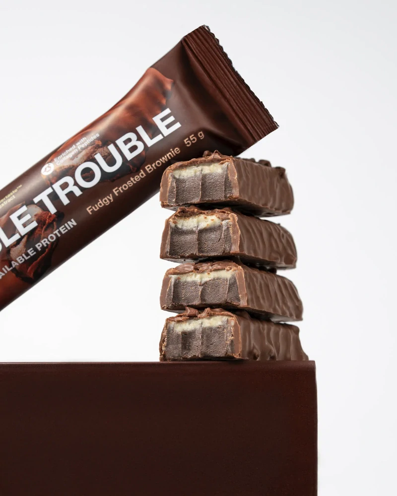 Vilgain Double Trouble Protein Bar - dvojitá čokoláda s krémem