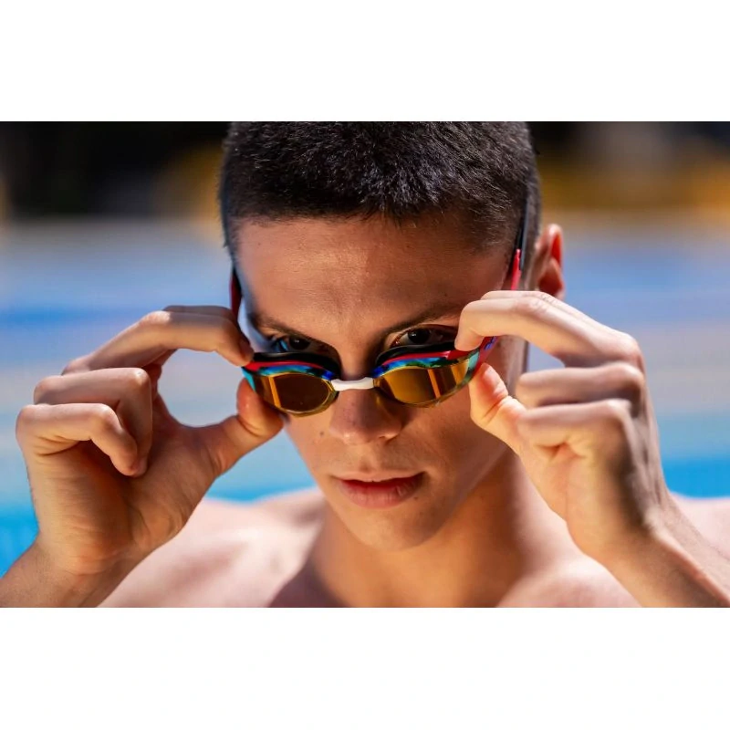 Arena Cobra Edge Swipe Mirror Goggles RED