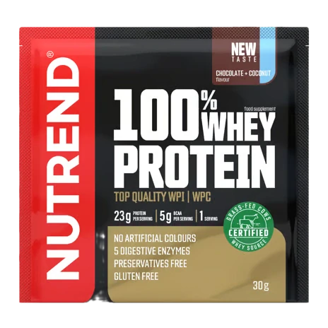 Nutrend Grass-Fed 100% Whey Protein - čokoláda a kokos 