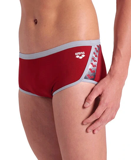 Arena Icons Swim Low Waist Short Dark Red