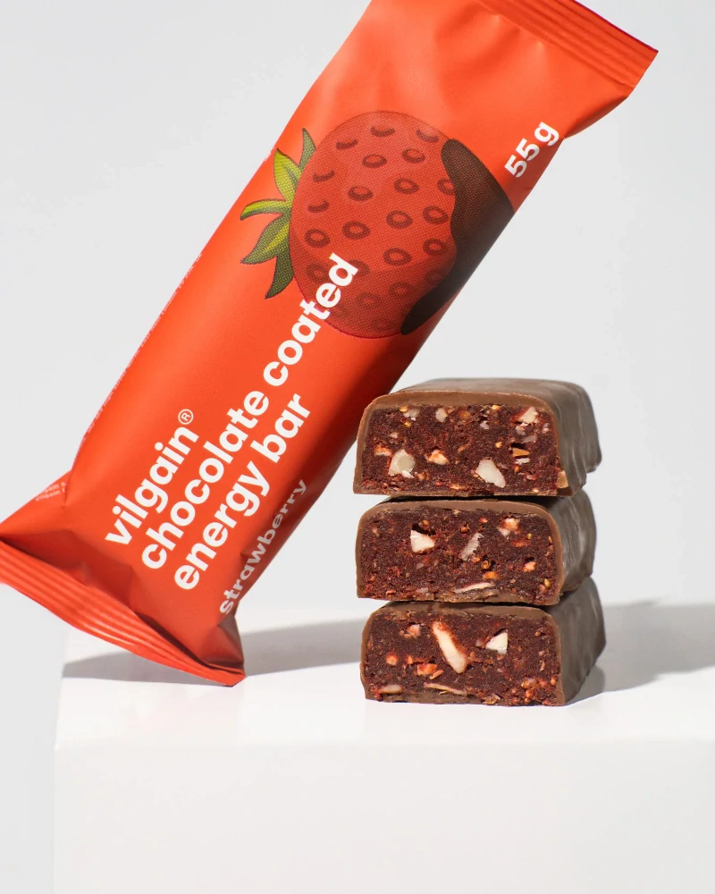 Vilgain Energy Bar - jahoda zalitá čokoládou