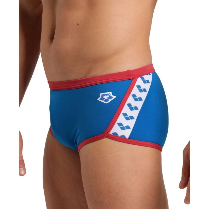 Arena Icons Swim Low Waist Short - Blue Cosmo/Astro Red