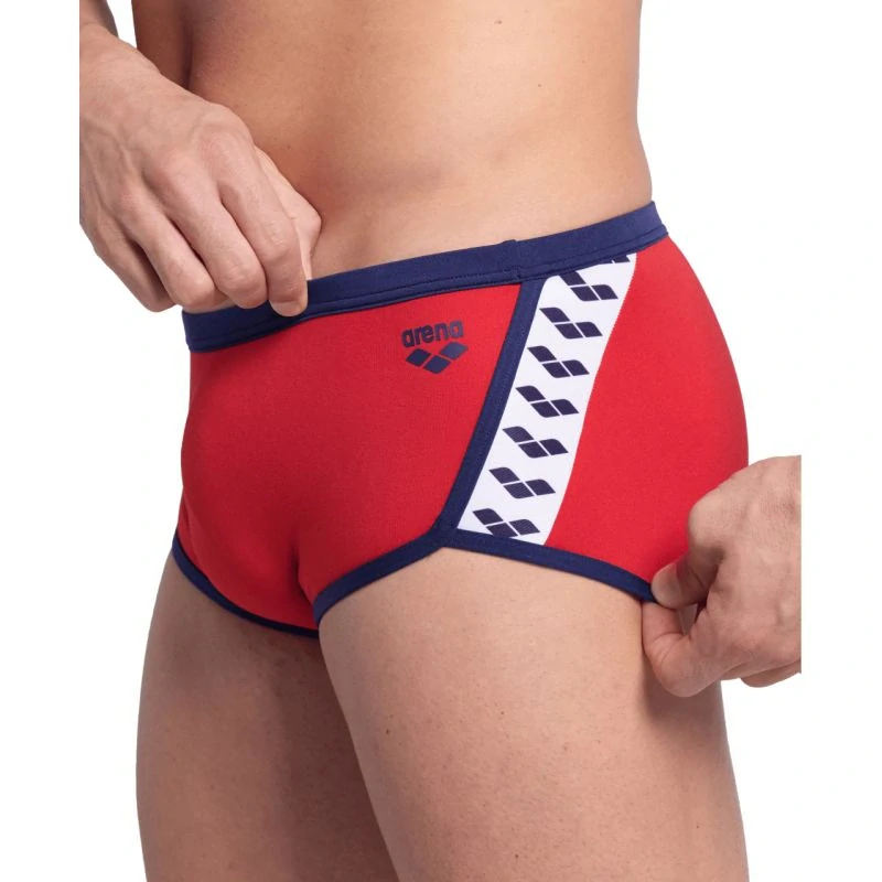 Arena Icons Swim Low Waist Short - Red/Navy