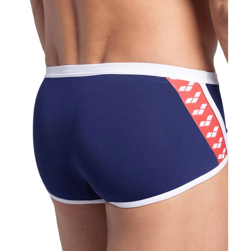 Arena Icons Swim Low Waist Short - Navy/Red
