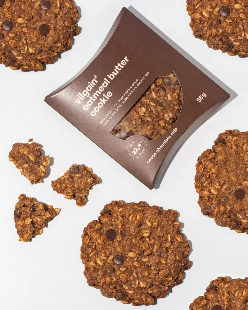 Vilgain Oatmeal Butter Cookie - kakao choco chip