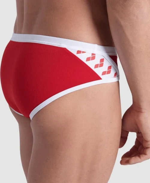 Arena Icons Swim Brief Solid Red