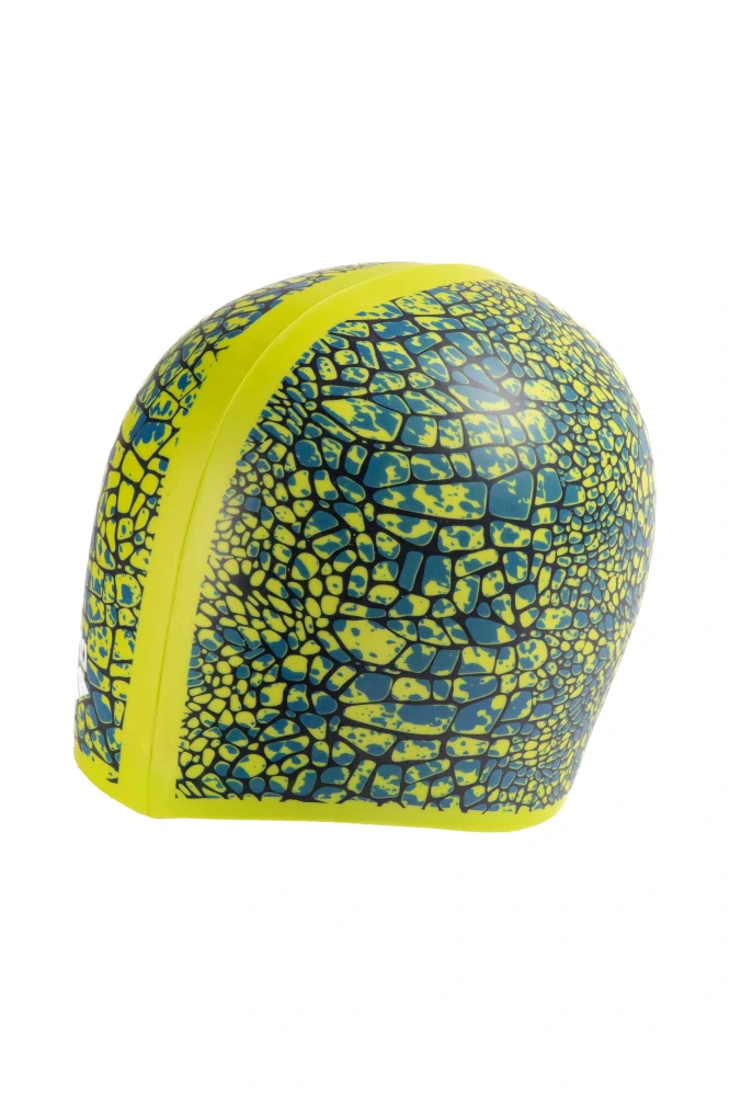 Arena Snakeskin Flat silicone Cap Green