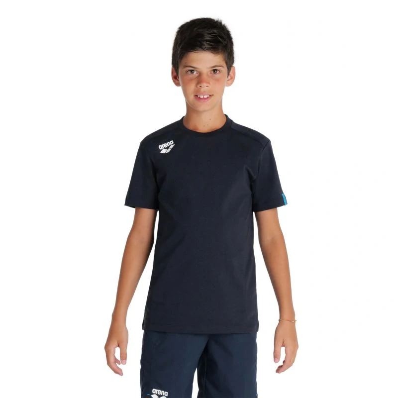 Arena Team T-Shirt Panel Navy Junior