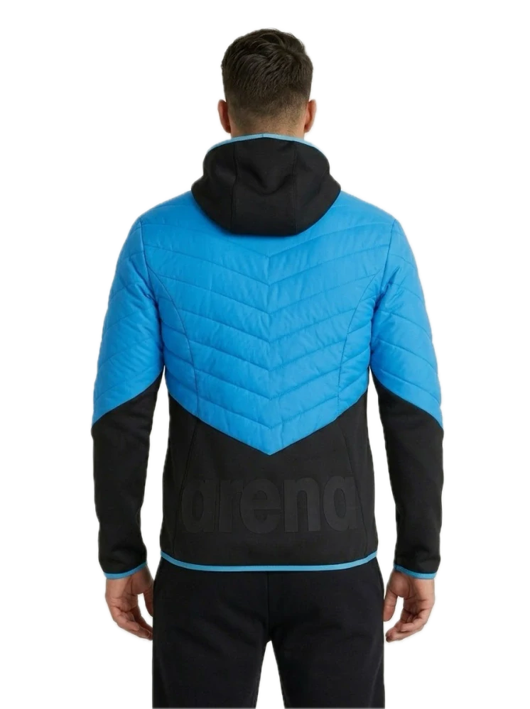 Arena Team Hooded Half-Quilted Jacket - Blue
