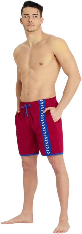 Arena Icons Team Stripe Bermuda Burgundy Retro