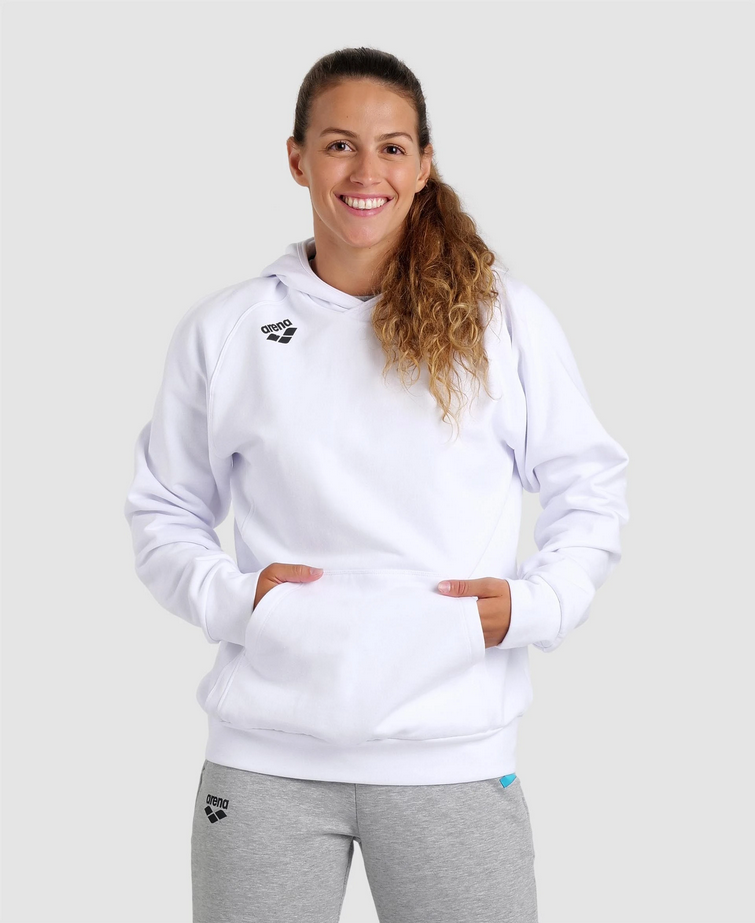 Arena Team Hooded Sweat Panel White
