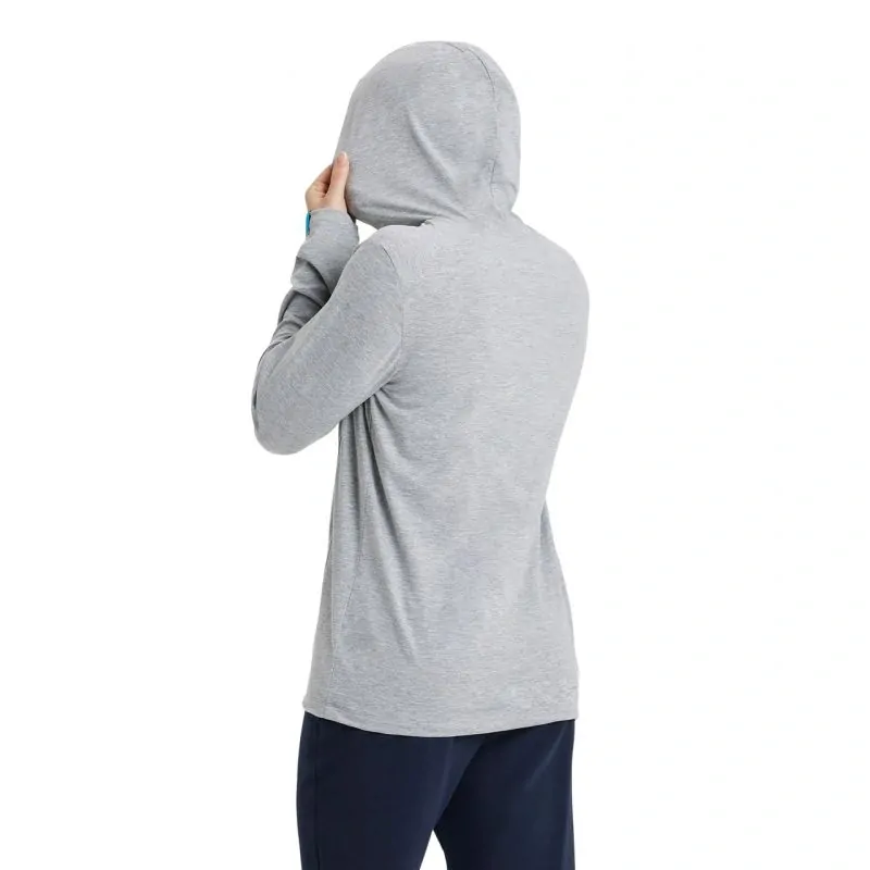 Arena Team Hooded Long Sleeve T-Shirt Medium Grey