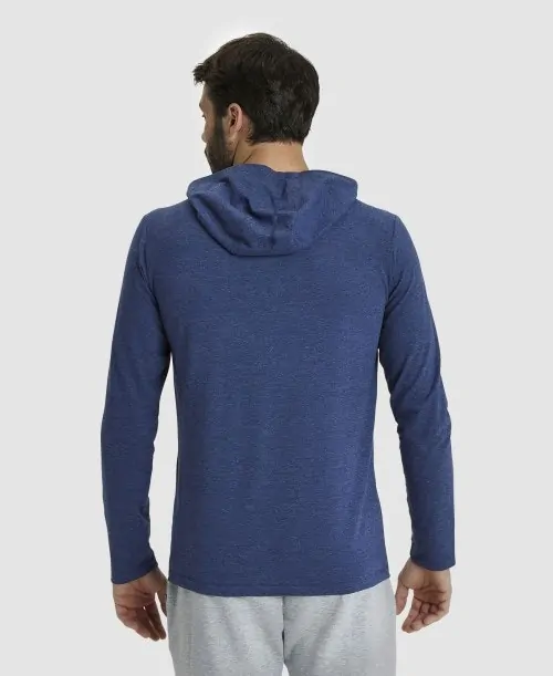 Arena Team Hooded Long Sleeve T-Shirt Navy