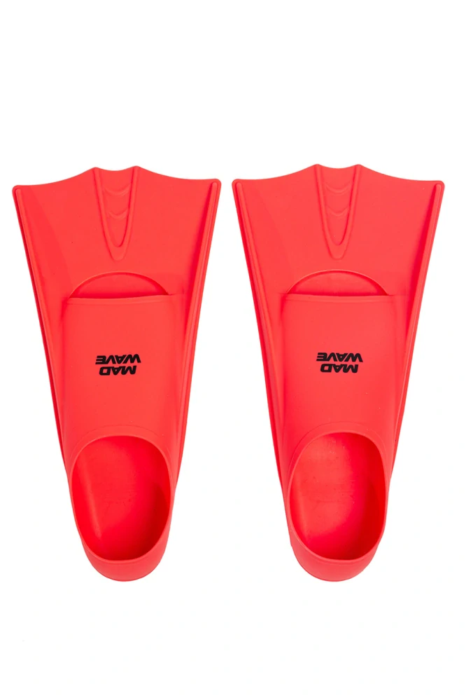 Mad Wave Flippers Fins Training Red