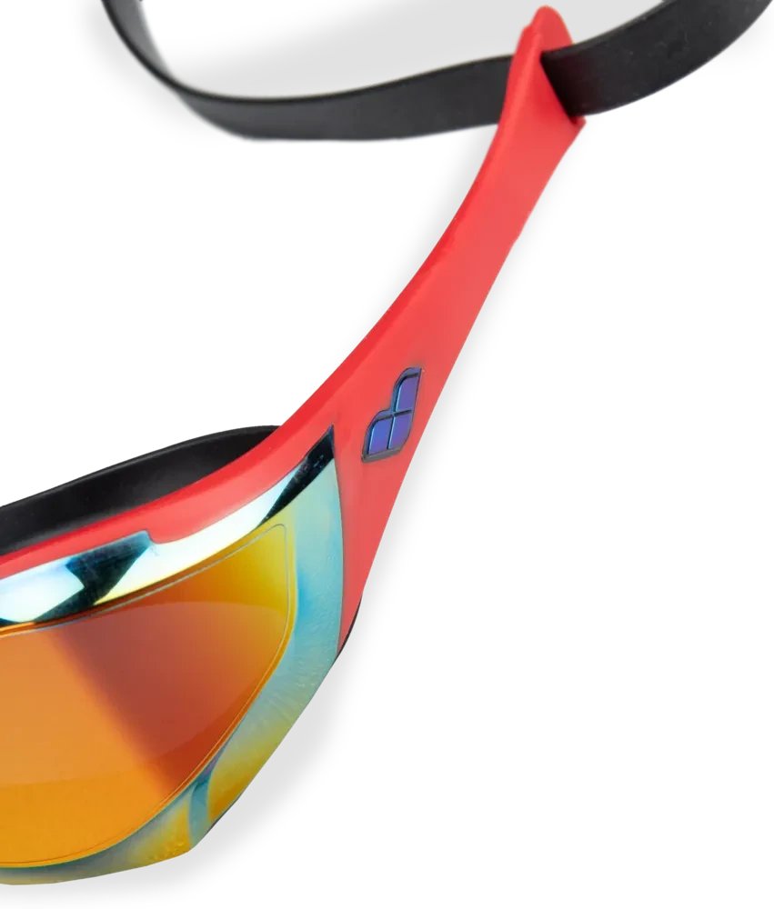 Arena Cobra Edge Swipe Mirror Goggles RED