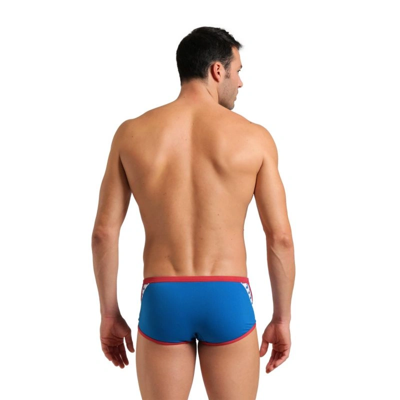 Arena Icons Swim Low Waist Short - Blue Cosmo/Astro Red