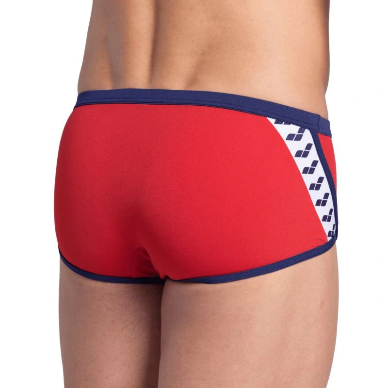 Arena Icons Swim Low Waist Short - Red/Navy