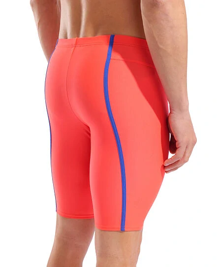 Arena Performance Hyperflow Solid Swim Jammer - Sunset/Neon Blue