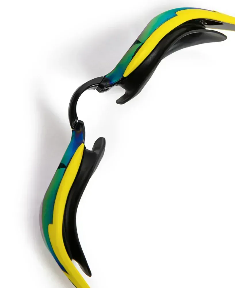 Arena Cobra Edge Swipe Mirror Goggles YELLOW - EMERALD - AQUA