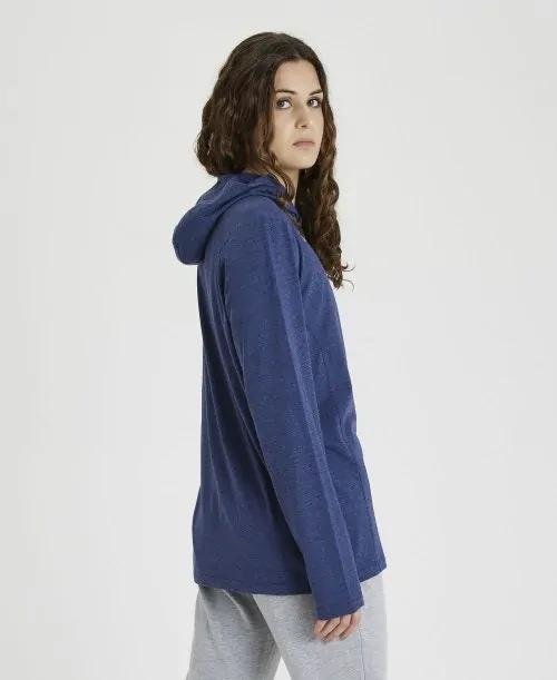Arena Team Hooded Long Sleeve T-Shirt Navy