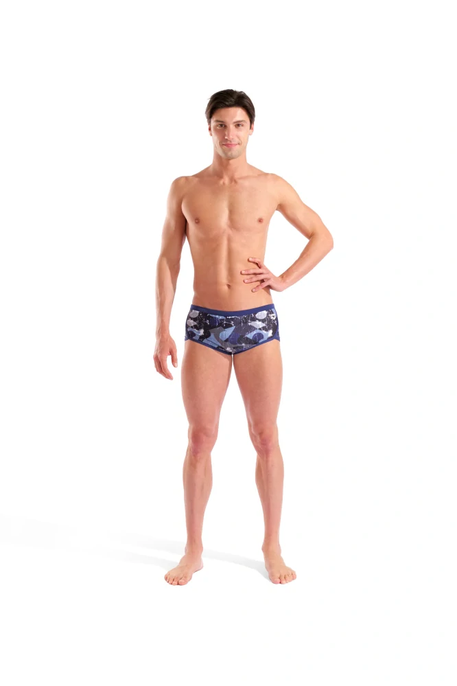 ARENA SCRATCHED SWIM LOW WAIST SHORT