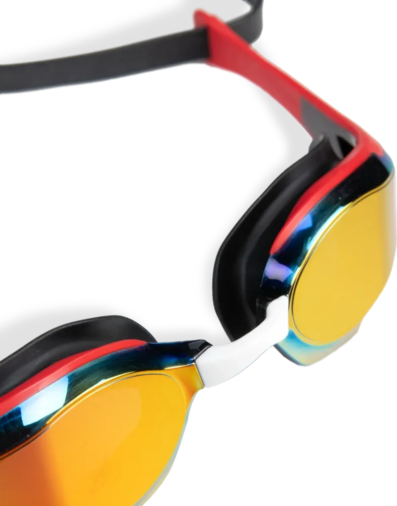 Arena Cobra Edge Swipe Mirror Goggles RED