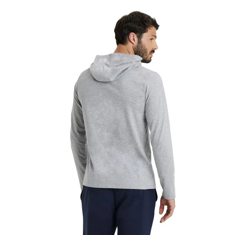 Arena Team Hooded Long Sleeve T-Shirt Medium Grey
