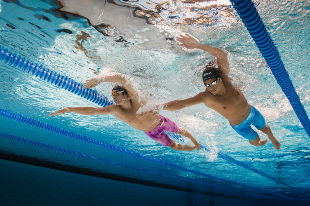 Arena Carbon Glide Jammer Tie-Dye Cobalt